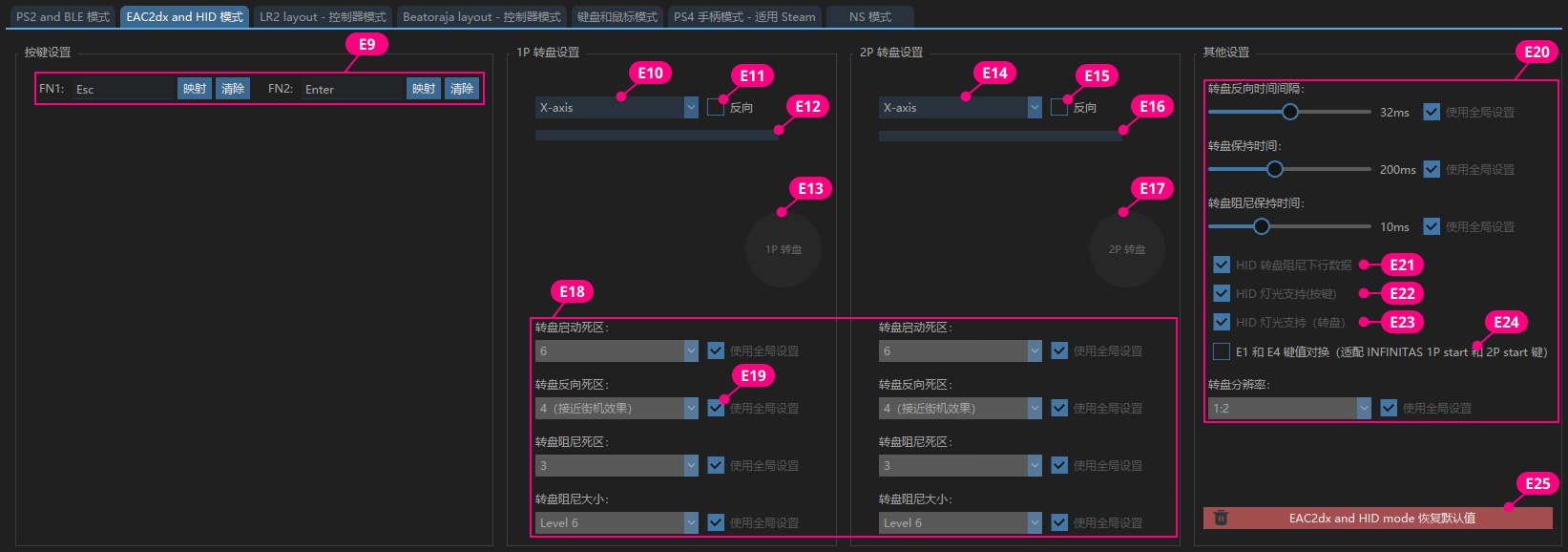 EAC2dx and HID 模式