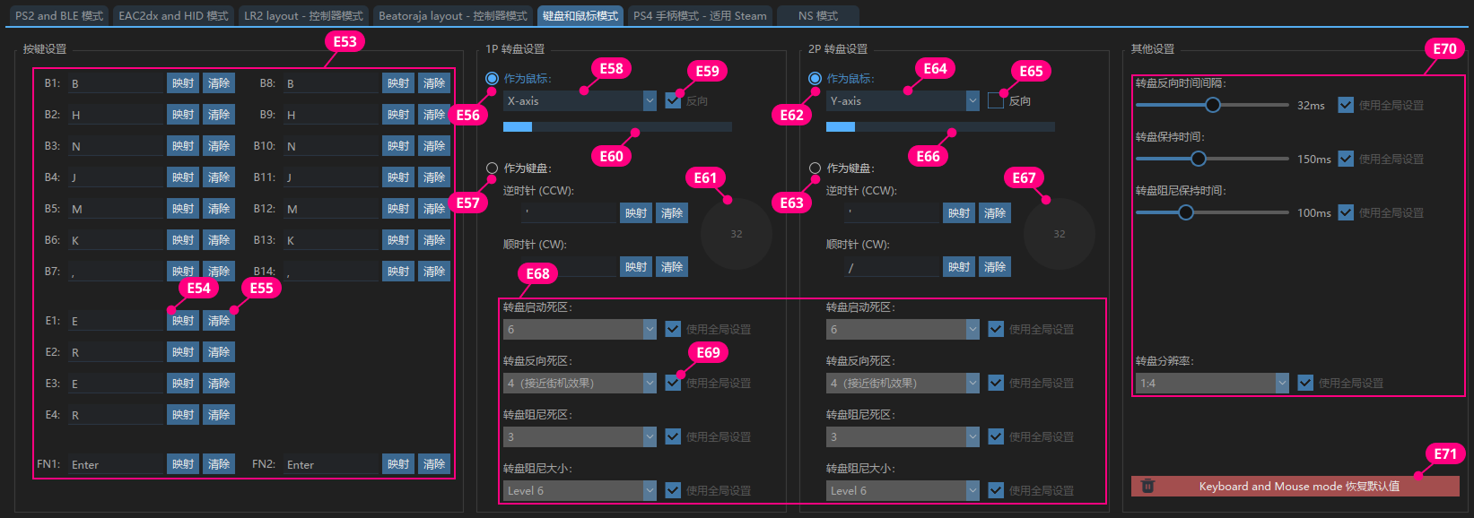 keyboard & mouse 模式